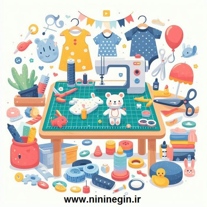 تولید لباس بچه گانه در منزل